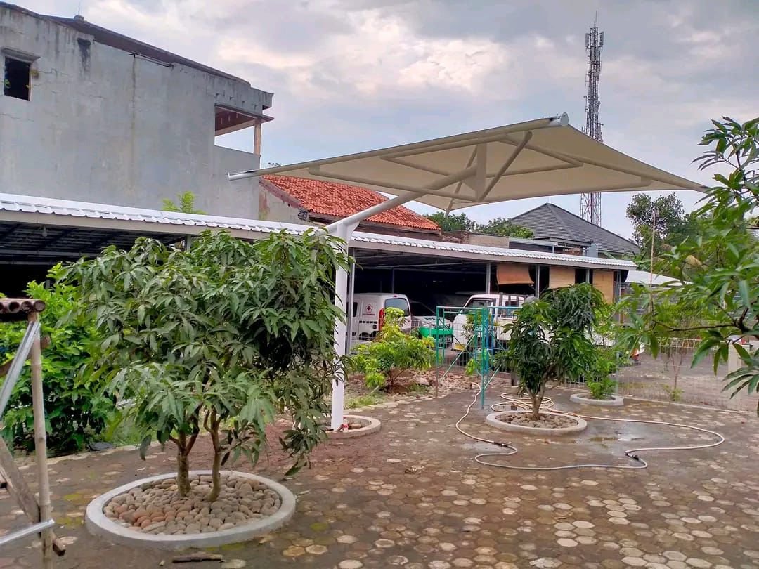 Pemasangan Kanopi Membran Area Serang dan Sekitarnya
