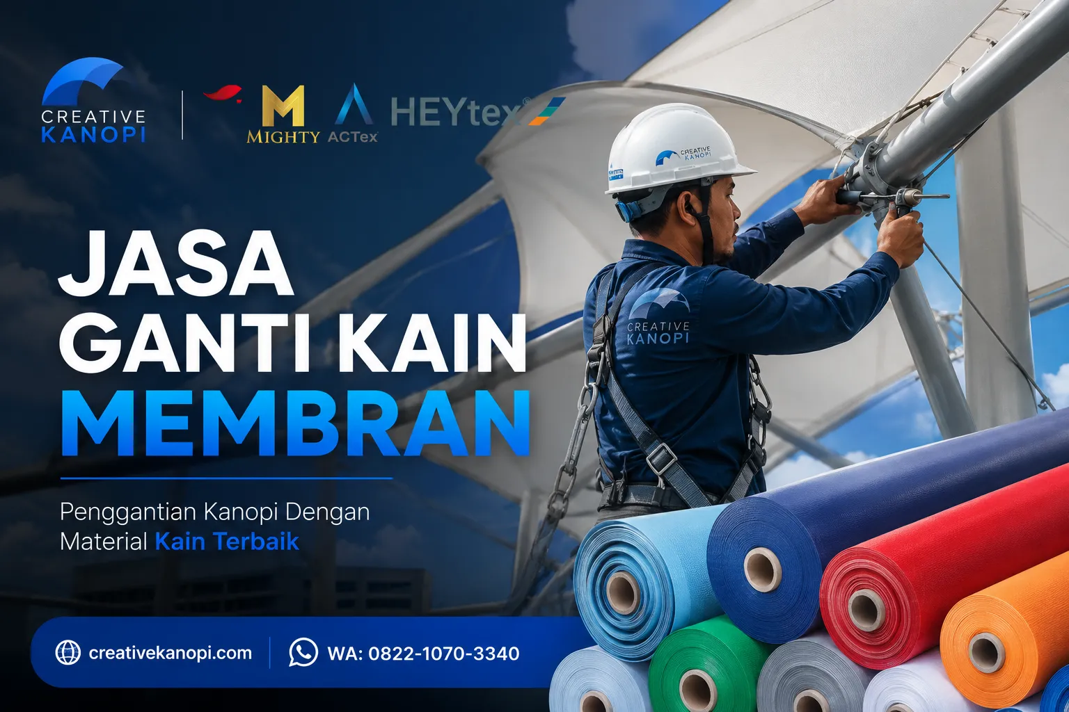 Jasa Ganti Kain Membran
