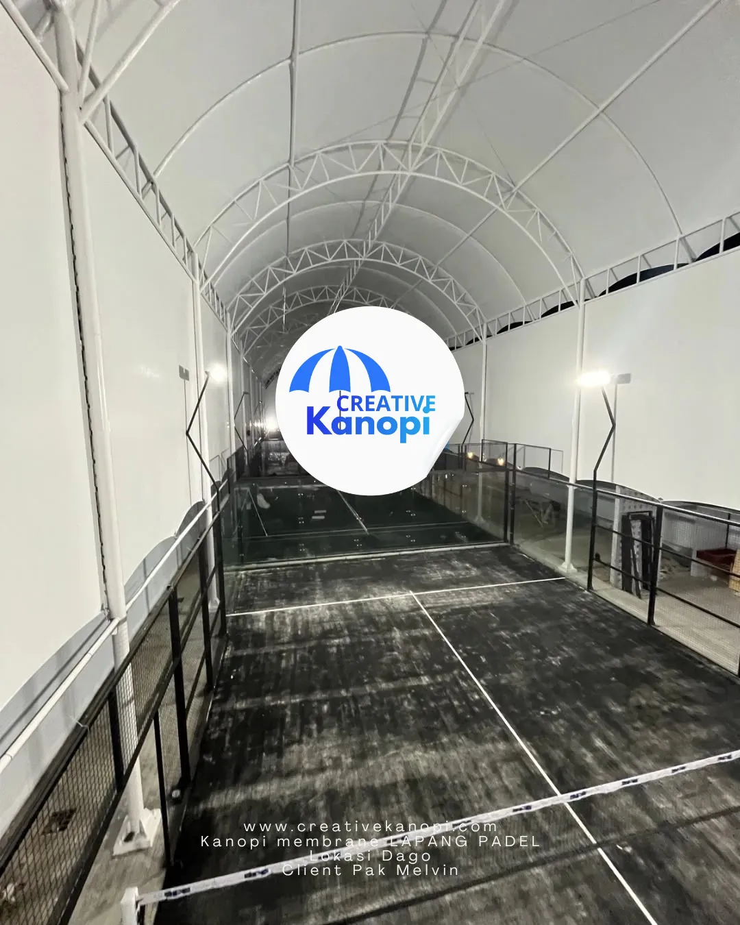 Kanopi Membrane Lapang Padel Bekasi
