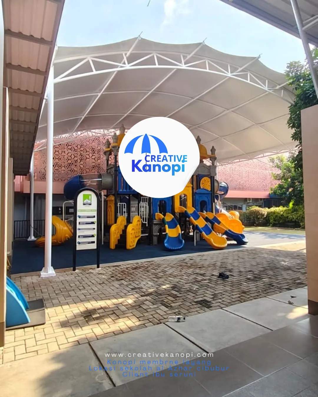 Kanopi Membrane Layang Al Azhar Cibubur