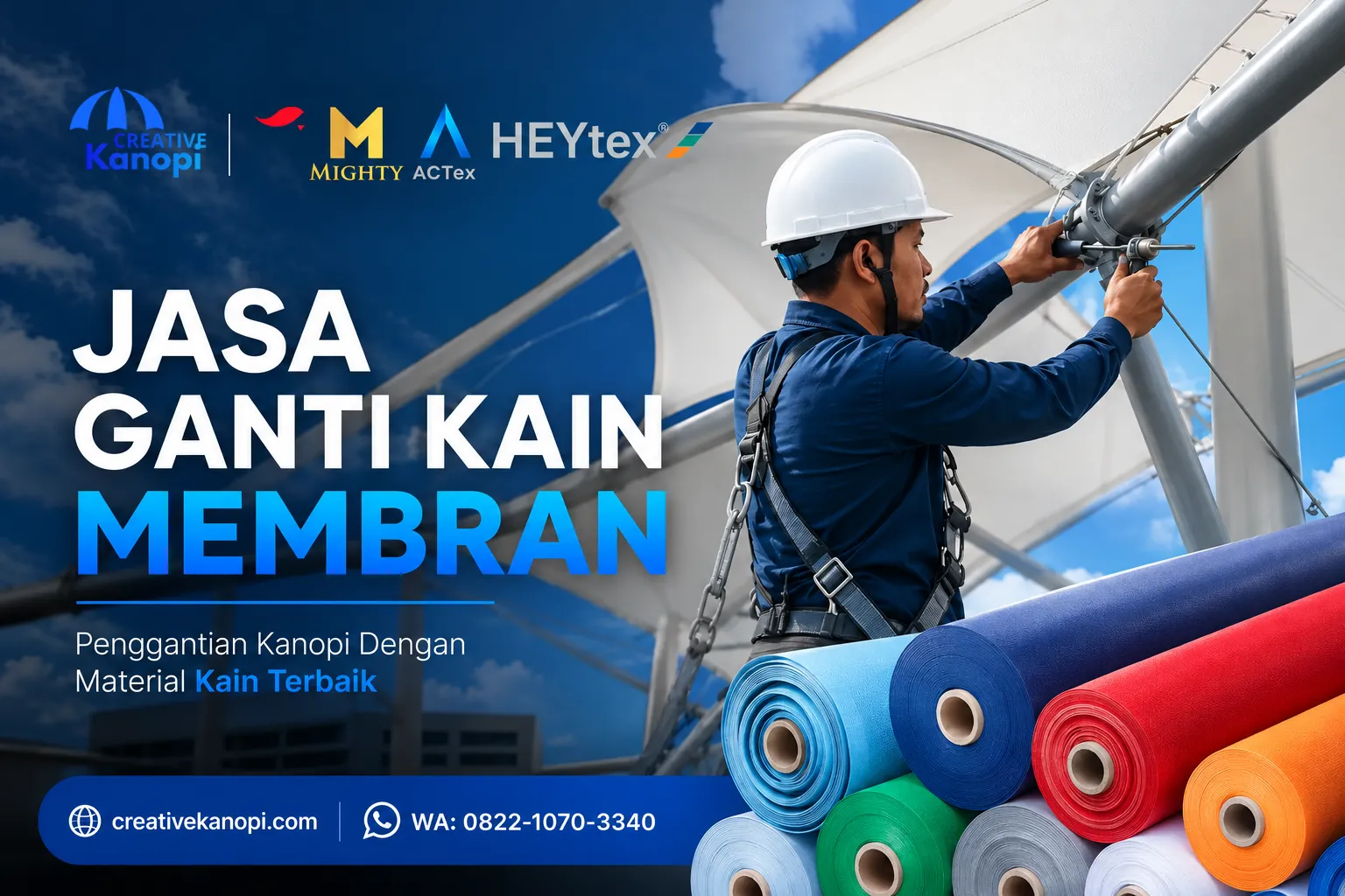 Jasa Ganti Kain Membran